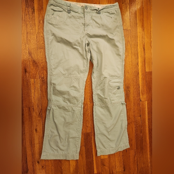 Eddie Bauer Pants - Eddie Bauer Women's Light Blue Turquoise Cargo Pants 100% Cotton Size 18 Tall